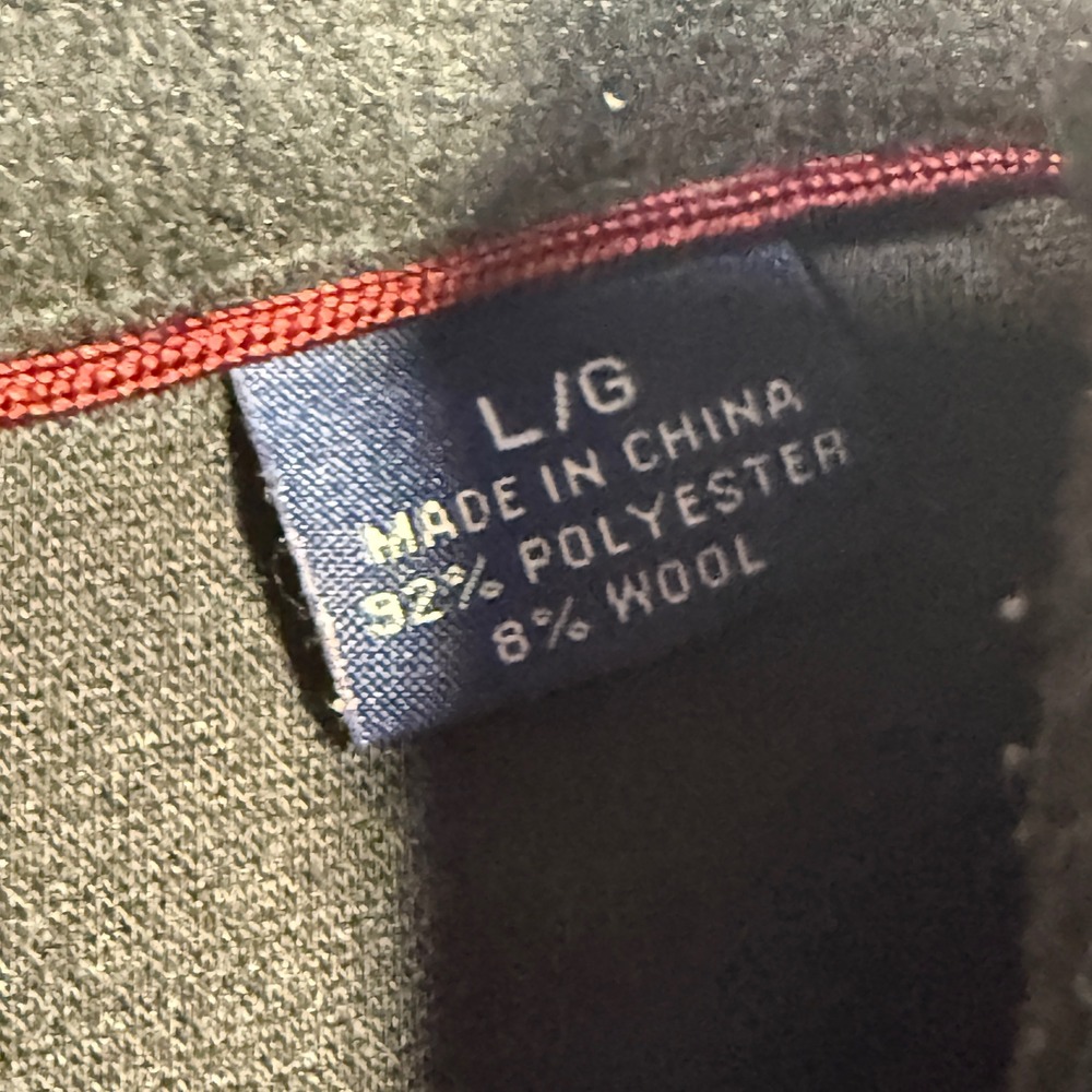 Tommy Bahama Men's Dark Gray Long Sleeve Button Up Shirt Jacket L Polyester Wool - Picture 3 of 7